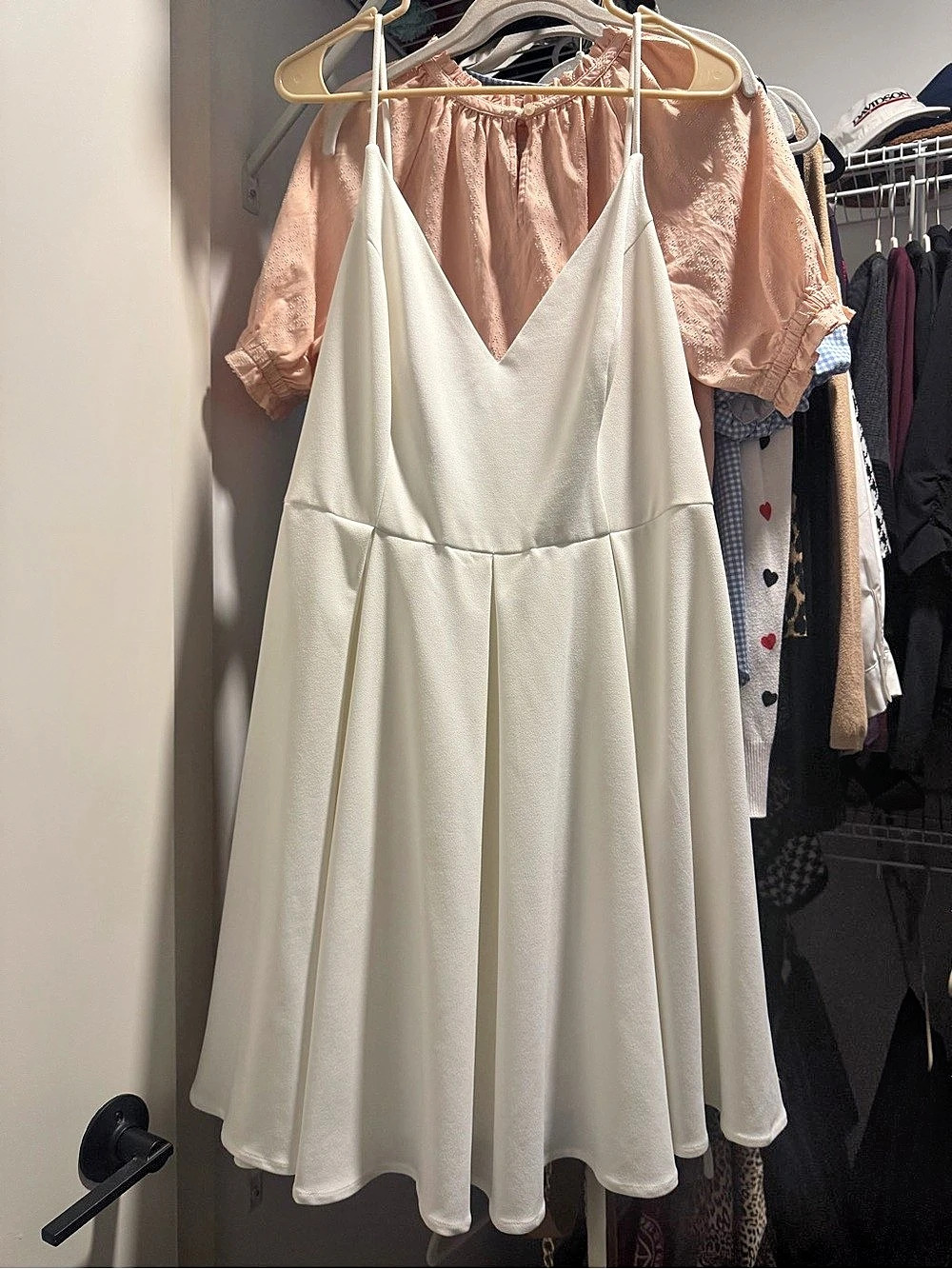 DB studio White Mini Dress Size 18W Like New